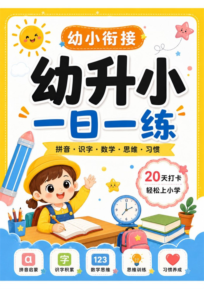【20页完整版】2026秋新版幼小衔接一日一练彩色PPT.pdf
